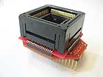 68 Pin PLCC Programming adapter for Microchip PIC17C752 and PIC17C756A microcontrollers.